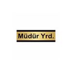 Özarslan Dizayn Müdür Yrd 5x20 cm Altın Renk Metal Yönlendirme Levhası