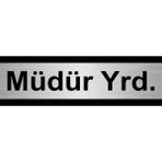 Özarslan Dizayn Müdür Yrd 5x20 cm Gümüş Renk Metal Yönlendirme Levhası