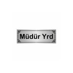 Özarslan Dizayn Müdür Yrd 7x20 cm Gümüş Renk Metal Yönlendirme Levhası