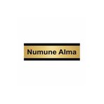 Özarslan Dizayn Numune Alma 7x20 cm Altın Renk Metal Yönlendirme Levhası
