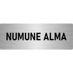 Özarslan Dizayn Numune Alma 7x20 cm Gümüş Renk Metal Yönlendirme Levhası