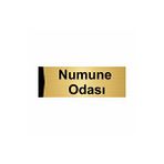 Özarslan Dizayn Numune Odası 5x20 cm Altın Renk Metal Yönlendirme Levhası