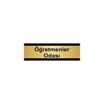 Özarslan Dizayn Öğretmenler Odası 7x20 cm Altın Renk Metal Yönlendirme Levhası