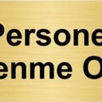 Özarslan Dizayn Personel Dinlenme Odası 10x20 cm Altın Renk Metal Yönlendirme Levhası