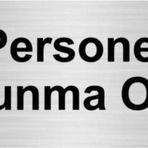 Özarslan Dizayn Personel Soyunma Odası 10x20 cm Gümüş Renk Metal Yönlendirme Levhası
