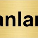 Özarslan Dizayn Planlama 10x20 cm Altın Renk Metal Yönlendirme Levhası