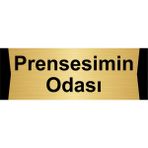 Özarslan Dizayn Prensesimin Odası 10x20 cm Altın Renk Metal Yönlendirme Levhası
