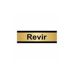Özarslan Dizayn Revir 10x20 cm Altın Renk Metal Yönlendirme Levhası