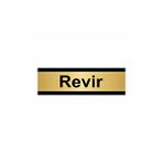 Özarslan Dizayn Revir 5x20 cm Altın Renk Metal Yönlendirme Levhası