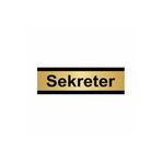 Özarslan Dizayn Sekreter 5x20 cm Altın Renk Metal Yönlendirme Levhası