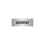 Özarslan Dizayn Sevkiyat 5x20 cm Gümüş Renk Metal Yönlendirme Levhası