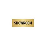 Özarslan Dizayn Showroom 5x20 cm Altın Renk Metal Yönlendirme Levhası