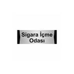 Özarslan Dizayn Sigara İçme Odası 10x20 cm Altın Renk Metal Yönlendirme Levhası