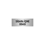 Özarslan Dizayn Sigara İçme Odası 7x20 cm Gümüş Renk Metal Yönlendirme Levhası