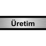 Özarslan Dizayn Üretim 10x20 cm Gümüş Renk Metal Yönlendirme Levhası