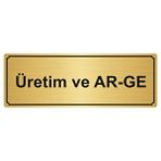 Özarslan Dizayn Üretim ve Ar-Ge 10x20 cm Altın Renk Metal Yönlendirme Levhası