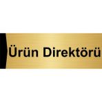 Özarslan Dizayn Ürün Direktörü 7x20 cm Altın Renk Metal Yönlendirme Levhası
