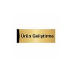 Özarslan Dizayn Ürün Geliştirme 5x20 cm Altın Renk Metal Yönlendirme Levhası