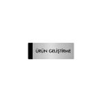 Özarslan Dizayn Ürün Geliştirme 5x20 cm Gümüş Renk Metal Yönlendirme Levhası