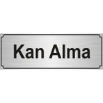 Özarslan DizaynKan Alma Yönlendirme Levhası Gümüş 7 cm x 20 cm