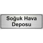 Özarslan DizaynSoğuk Hava Deposu Yönlendirme Levhası 5 x 20 cm Gümüş Renk