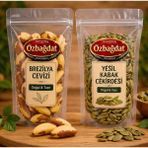 ÖZBAĞDAT Çiğ Kabak Çekirdeği Içi 300 Gr+ Brezilya Cevizi 100 gr Süper Ürün Paketi - 400 gr