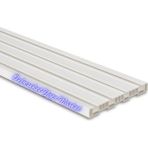 Özbereket Yapı Market 4 Ray Perde Rayı 4 Lü 1 Metre 4 Raylı Korniş Dörtlü Korniş Kaliteli Ürün - 4 LÜ 50 CM