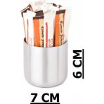 Özbience 10 Adet Büyük Boy Stick Şekerlik, 6x7 Cm, Şık ve Kullanışlı Tasarım - Altın - Gümüş - Seçenek 1