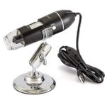 Özbience 1600X 2mp USB Cmos 8 LED Dijital Mikroskop, Yüksek Çözünürlük ve Parlak Görüntü - Ahşap