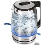 Özbience 2200W Inox Paslanmaz Çelik 1.7l Işıklı Cam Kettle Su Isıtıcı - Ahşap