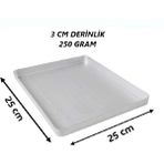 Özbience 25X25 cm Alüminyum Baklava, Börek ve Kek Tepsisi, Dayanıklı ve Pratik - Altın - Gümüş - Bakır - Seçenek 1