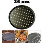Özbience 26CM Yanmaz ve Yapışmaz Delikli Teflon Pizza Tepsisi - Ahşap - Seçenek 1