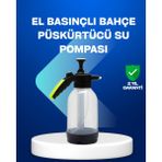 Özbience 2l Basınçlı Manuel Köpük Pompası, Ayarlanabilir Sprey Başlığı - Renkli