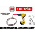 Özbience 3 Metre Premium Spiral Matkap Ucu Seti, Lavabo ve Boru Temizliği