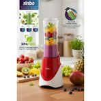 Özbience 300W Smoothie Blender ve 570 ml Paslanmaz Çelik Matara Kırmızı - Altın - Turkuaz
