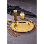 Özbience 33 cm Metal Gold Supla, Şık ve Dayanıklı Tasarım, Ev ve Restoran Kullanımı - Altın - Seçenek 1