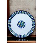 Özbience 40 No Emaye Sini Sofra, Yemek Sunum Tepsi, Çinko Yer Sofrası 38 cm - Ahşap - Seçenek 1