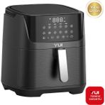 Özbience 5.5l Siyah Air Fryer Maxifry Pro Akıllı Fritöz - Ahşap