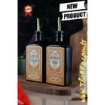 Özbience 500ML Amber Cam Şişe, Premium Vintage Stil, Gold Dökücü Yağ Şişesi - Seçenek 1