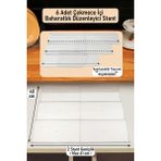 Özbience 6'lı Çekmece Içi Baharatlık Organizer, 30,5X13CM, Düzenleyici Stant - Ahşap - Beyaz - Seçenek 1