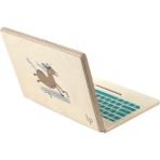 Özbience Ahşap Laptop Çalışma Masası ve Kara Tahta Seti, Eğlence ve Öğrenme Için - Seçenek 1