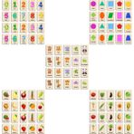 Özbience Ahşap Zeka Kartları Seti, Eşleştirme ve Hafıza Oyunu, Bilingual Puzzle - Seçenek 1