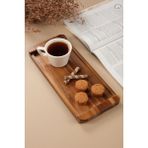 Özbience Akasya Dikdörtgen Sunum Tepsisi, 35X15 Cm, Şık ve Kullanışlı Tasarım - Ahşap - Ceviz - Seçenek 1