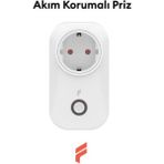 Özbience Akıllı Wi-Fi Priz 16A, Uzaktan Kontrol, Enerji Takibi, 2 Yıl Garanti - Ahşap