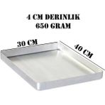 Özbience Alüminyum Baklava ve Börek Fırın Tepsisi 30X40X4 Cm, Hafif ve Dayanıklı - Altın - Gümüş - Bakır - Seçenek 1