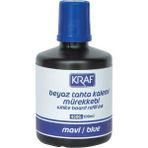 Özbience Beyaz Tahta Kalemi 100ML Mavi Mürekkep, 450G, Kalıcı ve Güçlü Renk - 00-Siyah - Seçenek 1