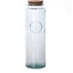 Özbience Büyük Kapasiteli Cam Baharat Kavanozu 1800 Ml, Pratik ve Şık Tasarım - Ahşap - Beyaz