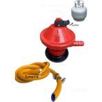 Özbience Büyük Tüp Başlığı 12KG, Dedantör, Gaz Hortumu, Kelepçe Set, Tüpgaz Regülatör - Altın - Turkuaz - Seçenek 1
