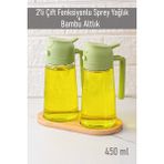 Özbience Cam Sprey Şişe Yağdanlık, Limon, Sirke, Sos Püskürtücü, Sızdırmaz, Standlı - Seçenek 1