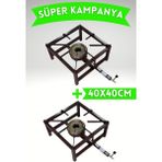 Özbience Canavar Ocak Aşçı Ocağı 40X40CM, 2'li Set, Dayanıklı ve Şık Tasarım - Altın